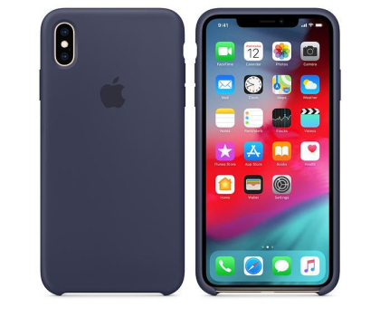 Etui do telefonów Apple iPhone XS Max Silicone Case Midnight Blue